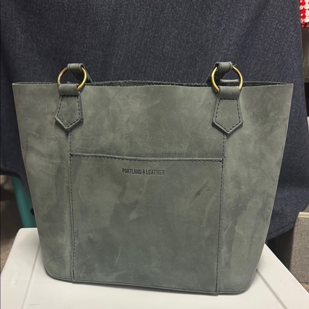 Portland Leather Storm Market Tote Bag